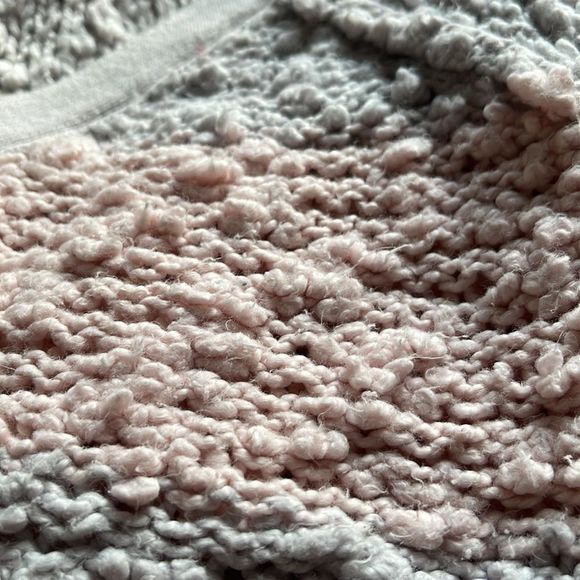 Free People Rugby Songbird Stripe Pullover SweaterSmall Pale Pink Pale Gray - Picture 5 of 15